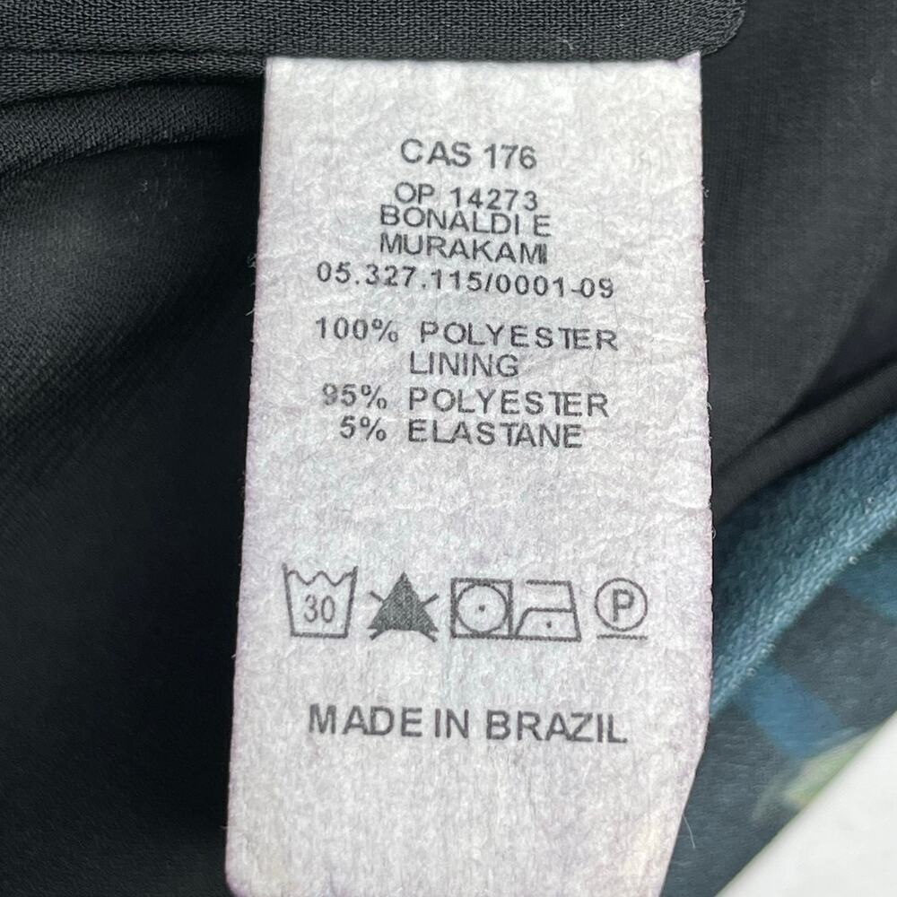 Anthropologie PatBo Kimono Sleeve Jacket size 12 Dark green botanical print - Picture 5 of 10